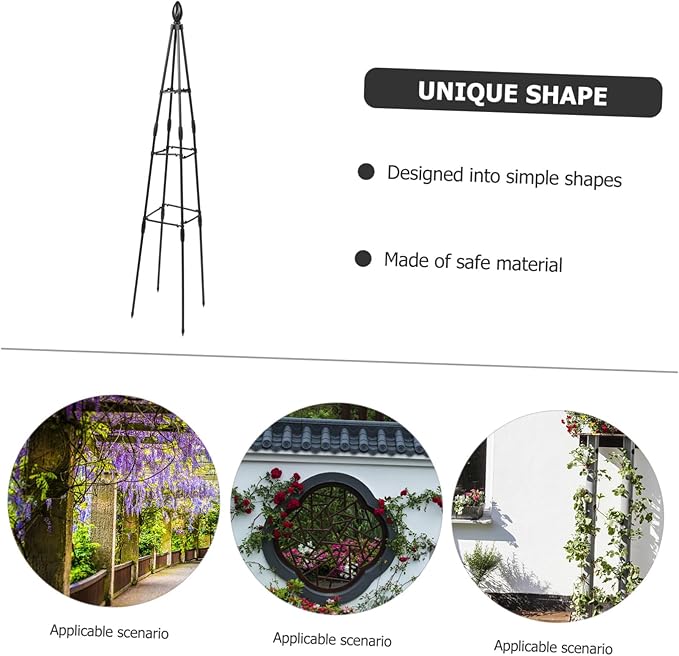 Sturdy Plant Support Stand Outdoor Garden Trellis for Climbing Plants Decorative Accessory