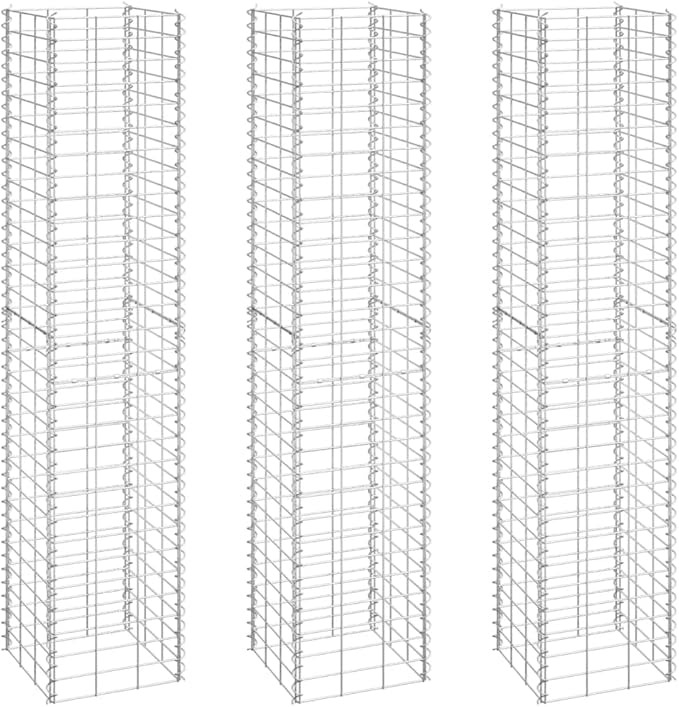 Gabion Raised Bed Silver Iron Extra Tall Gabion Raised Bed Gardening Pots &amp Planters 151250