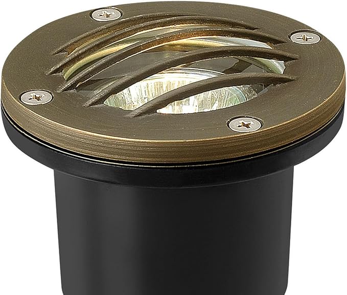 Hinkley Hardy Island Grill Top 12V Low Voltage Well Light Cast Brass Clear Glass Includes Wiring Kit Matte Bronze Finish