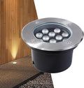 LED Underground Light - 24V Low Voltage Landscape Lamp IP65 Waterproof Embedded Garden Ground Lights for Pathway Patio Driveway Step Deck Landscape Lighting(Yellow Light18W)
