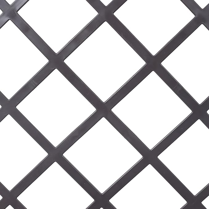 Poly Rattan Brown Trellis Raised Bed with Drainage Plug 2 Removable Pots with Large Flower Boxes Built in Support for Climbing Plants Outdoor Patio GDecoration