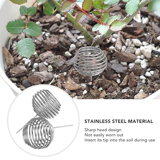 100pcs Fertilizer Baskets Stainless Steel Fertilizer Mesh Basket Bonsai Fertilizer Box Small Size Fertilizer Orchid Basket Fertilizer Mesh Basket for Home Garden Yard Farm