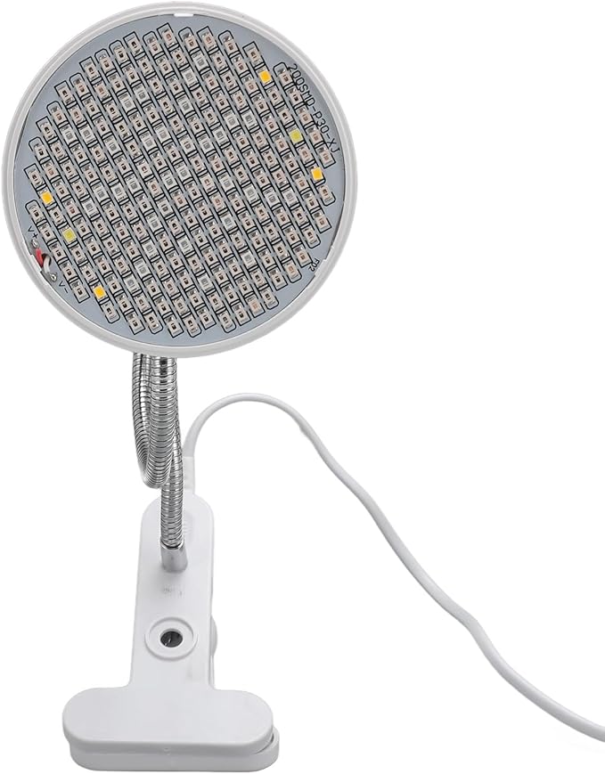 Pomya Grow Light E27 Socket Full Spectrum 110?220V LED Plant Light 8W for Greenhouse (US Plug)