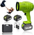 21V Cordless Leaf Blower - 60000 RPM Electric Handheld Blower with 2×4.0Ah Batteries &amp Fast Charger - Lightweight Portable for Yard Cleanup Patio Lawn Deck Car Drying Garage Cleaning