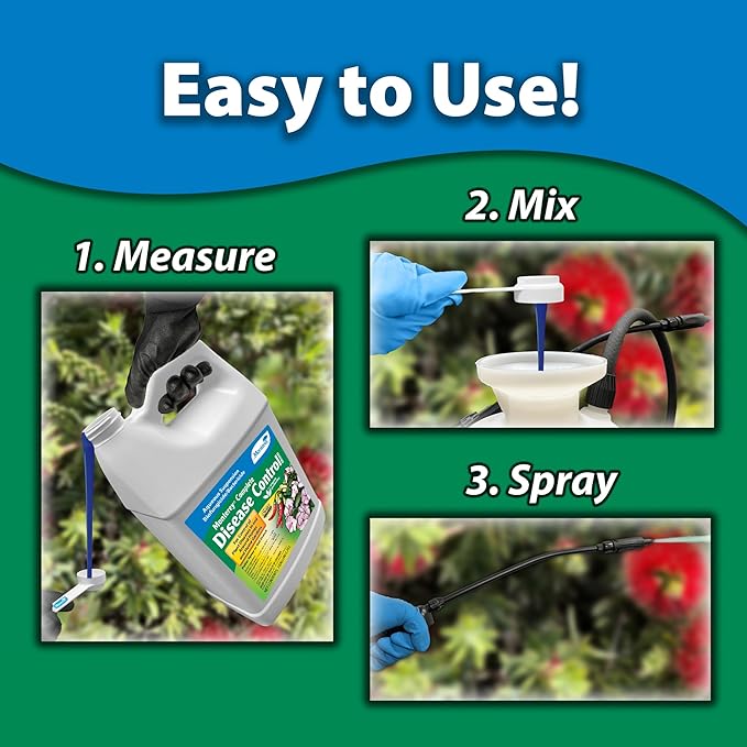 Monterey Complete Disease Control Bundled with Measuring Spoon - Fungicide &amp Bactericide for Control of Garden &amp Lawn Diseases - 1 Gallon