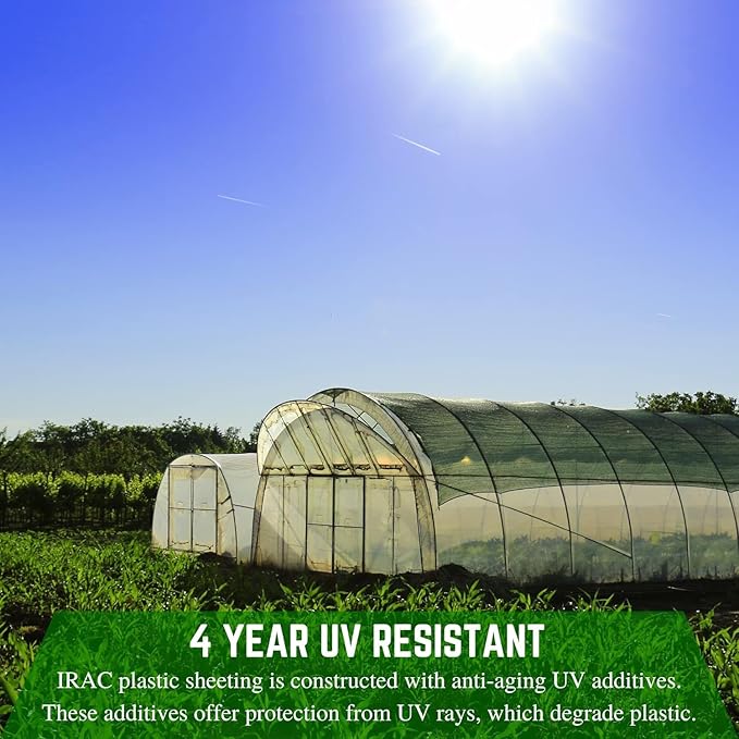 Farm Plastic Supply - Clear Coolmax Greenhouse Plastic Sheeting - 6 Mil - 4 Year UV Resistant Infrared Anti-Condensate Green House Covering Thermal Greenhouse Plastic 6 mil (24' x 90')
