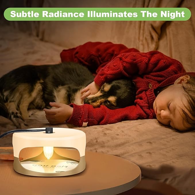 Flea Trap for Inside Your Home 2 Packs - Premium Electric Flea Traps Natural and Child-Friendly Indoor Control for Home &amp Garage with 5 Glue Disc Refills and 5 Lightbulbs (Beige)