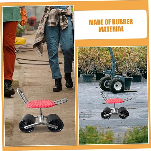BESPORTBLE 2pcs Rolling Garden Stool Wheels Portable Gardening Seat for Outdoor Activities for Camping Fishing and Gardening Tasks Wheels