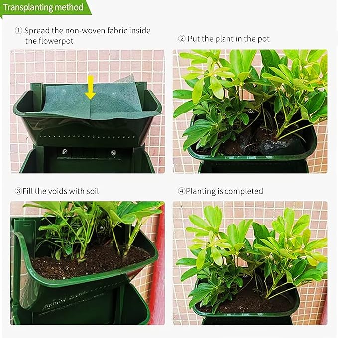 Wall-Mounted Planter Raised Beds Set Vertical Garden Bed Hanging Elevated Planter Box for Outdoor Indoor Flowers Vegetables
