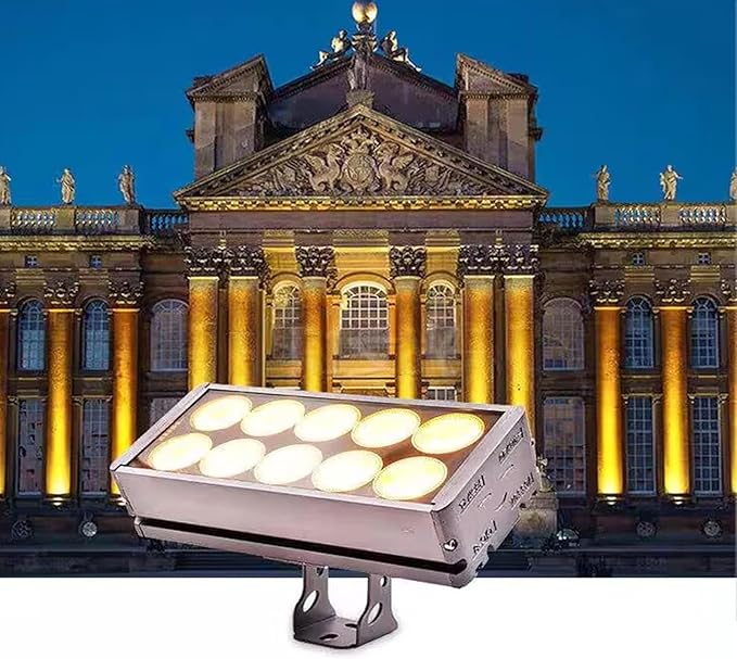 Rectangle Led Spot Lights LED Beam Spotlight IP65 Waterproof Wall Washer Light Outdoor Building Flood Lamp for Patio Hotel Villas Landscape Lighting(Warm Light30W-220V)