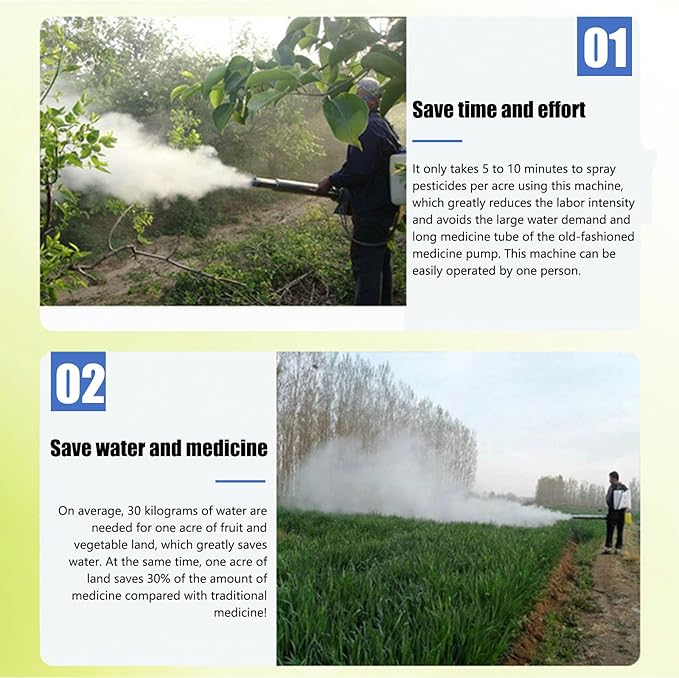 Portable Pulse Jet Thermal FoggerPulse Jet Thermal Fogger Electric Sprayer Aerosol Atomizer for Indoor and Outdoor Agricultural Sprayer350