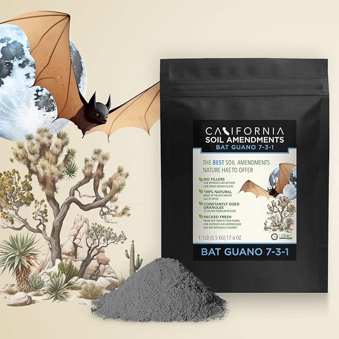 The Bud Grower | California Hot Soil Premium Bat Guano | 4 lbs of Fine Powder 100% Organic Bat Guano | All-in-One Grow Tent Kit's &amp Supplies