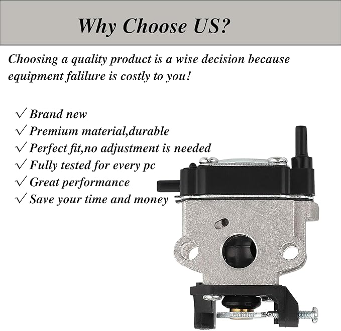 Carburetor Compatible for Hitachi RB24EA RB24EA (S) RB24EAP 23.9cc Leaf Blowers 6698373 Carb with Air Filter Fuel Line Kit