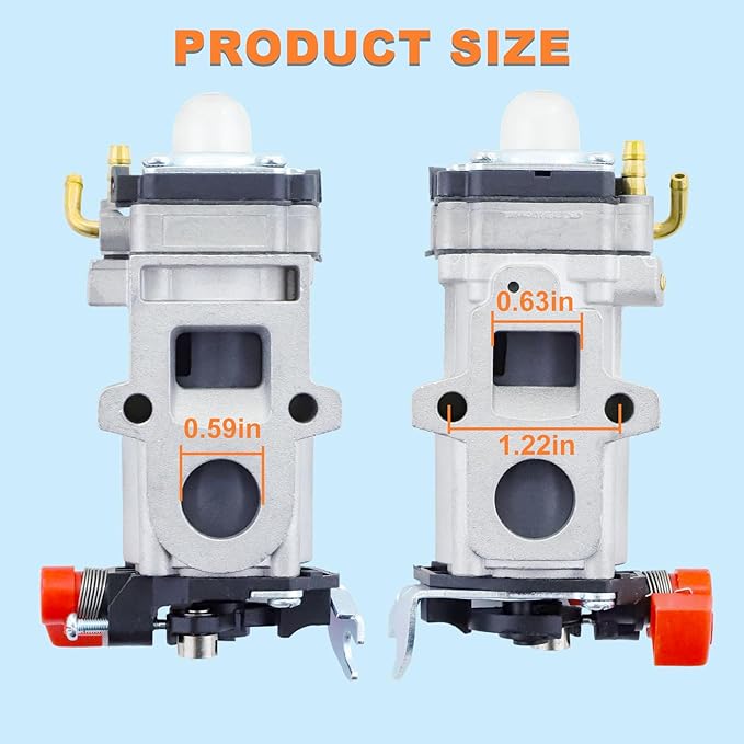 PB-9010 PB-8010 Blower Carburetor Kit for Echo PB-8010H PB-8010T PB-9010T PB-9010H Shindaiwa EB810 EB810RT EB910 EB910RT Backpack Leaf Blower Parts A021004920 WYAB-1 Carburetor Air Filter Kit