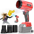 800000 RPM Leaf Blower Compatible with Milwaukee 18V: Ecarke Cordless Dust Blower Electric Turbo Jet Blower Handheld Battery Powered with Brushless Motor for Patio Garden Lawn (No Battery)