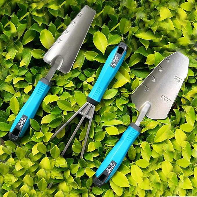 Garden Tools Garden Tools SetAluminum Alloy Three-Piece Suit Cultivating Planting Cultivator Shovels Spades Transplanter