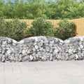 Gabion Basket Silver Galvanized Iron 78.7 x 19.7 x 31.5/39.4 inch Rectangular Outdoor Planter for Raised Garden Bed Sound Insulation