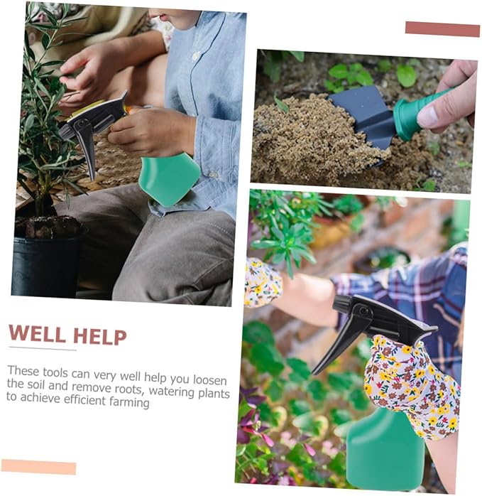 5pcs Gardening Tool Set with Stainless Steel Shovels and Rake Portable Hand Tools for Flower Planting and Outdoor Gardening with Carrying Case