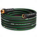 Heavy Duty Garden Hose 25ft NON-EXPANDABLE Flexible Water Hose Kink Resistant Lightweight Hybrid Hose Leakproof Hose Male to Female Fittings