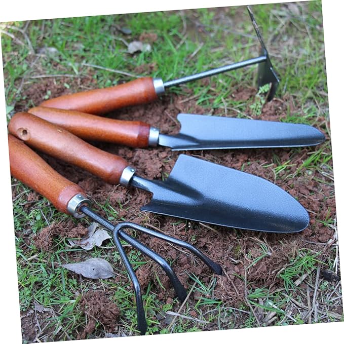 Milisten 12pcs Mini Garden Tool Set Iron Shovel Handle for Planting Transplanting and Weeding for Gardening Enthusiasts Thickened Coating Design