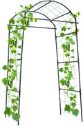 Cucumber Trellis 6.7ft Tall Garden Arch Trellis for Climbing Plants Outdoor Arbor Support Vine Vegetable Tomato Bean Pea Grape Squash Pumpkin Cucumber Raised Bed Lightweight Black