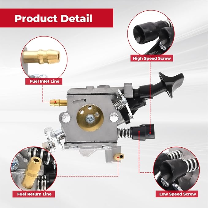 C1Q-S210 Carburetor Kit for Stihl BR350 BR350Z BR430 BR430Z SR430 SR450 Backpack Blower Carb Replace 4229 129 0901
