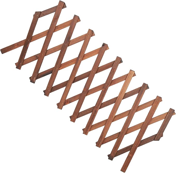 AYNEFY Expandable Plant Climbing Lattice Extensible Pine Fence Retractable Garden Trellis for Climbing Plants Plant Support Structure