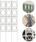 LTSRLL Foldable Garden Trellis Plant Supports - Weatherproof Coated Pot Trellis - Indoor Outdoor Decoration Fence for Climbing Vegetable Flower Fruits Vine Frame(Green60x180cm/23.6x70.8in)