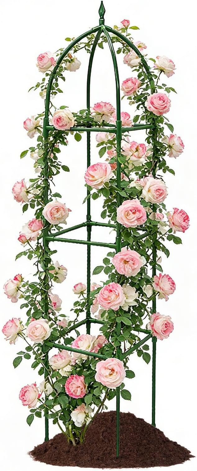 Garden Trellis Climbing Plants – Adjustable Height Vertical Obelisk Stand Arch Balcony House Outside Wedding Vegetable Flower | Climbing Plants Adjustable Height Vertical Obelisk StandGarden Ar