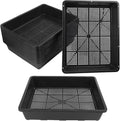 16 Pack Seed Starter Trays 15 x 12 inches Microgreens Growing Trays with Mesh Bottom for Germination Hydroponic &amp Sprouting Plant Trays for Garden Wheatgrass