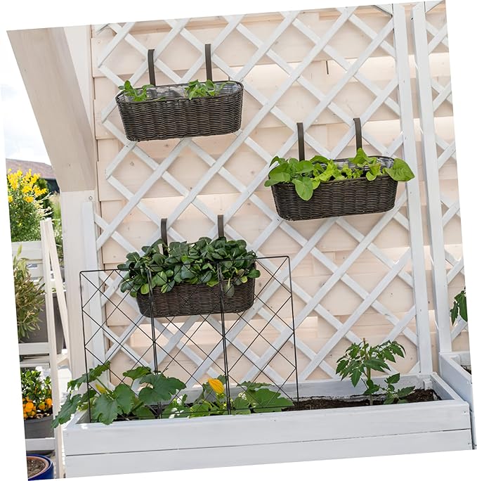 BESPORTBLE Gardening Support Bracket Vegetables Garden Trellis for Climbing Plants Outdoor Pea Growing Trellis Stands Foldable Plant Stand Pea Trellis Lattice Folded Folding Easy