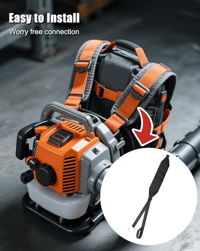 2 Pcs Blower Harness Straps Left and Right Side Fit for BR350 BR430 BR450 Backpack Blower Replace 4244-710-9005