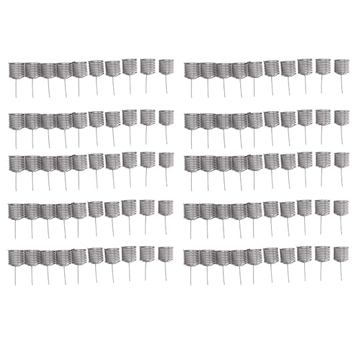 Garden Fertilizer Mesh Baskets Set100PCS Fertilizer Mesh Basket Column Shape Stainless Steel Nutrition Box Tools for Garden Nursery (3x3cm / 1.2x1.2in)