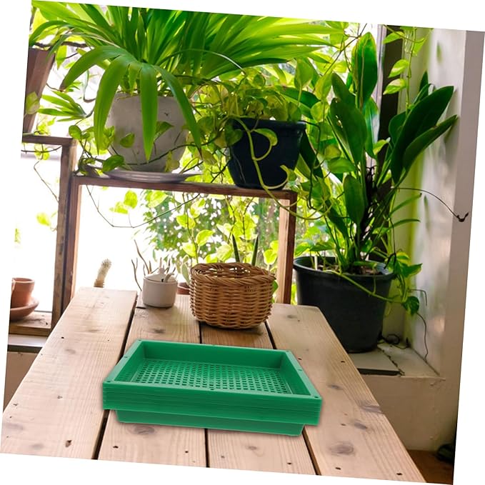 6pcs Miaopan Plant Growing Starter Multi-Hole Seed Germinating Tray Easy to Use and Transport for