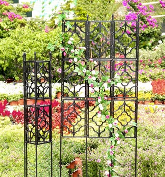 Garden Trellis For Climbing Plants Outdoor 19.7inch Wide Plant Trellis Frame For Plants Plant Support Screen Trellis For Flowers Vine Vegetable Indoor Outdoor ( Size : 220cm/86.6 inch x 64.5cm/25.3