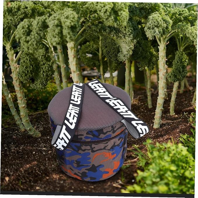 Kisangel Portable Small Farming Foam Stool with 25cm Height and Pocket Outdoor Garden and Camping Seat for Gardening and Field Work Lightweight Reusable Kneeling Stool Random Style
