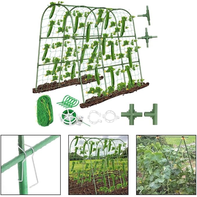 Functional U Shape Garden Trellis Reliable Support for Climbing Plants with Easy Assembly Instructions