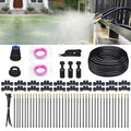 Drip Irrigation System for Garden Automatic Watering System with Adjustable 360° Copper Spray Nozzles DIY Drip Irrigation Kit for Yard Lawn Greenhouse Raised Beds &amp Potted Plants (66FT)