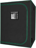 MELONFARM 57x57x80'' Grow Tent High Reflective 600D Diamond Mylar Canvas with Observation Window and Floor Tray for Hydroponic Indoor Plant Growing