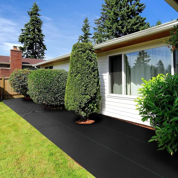 500 Pack Galvanized Landscape Staples 6 Inch 11 Gauge + 3ft x 50ft Weed Barrier Landscape Fabric
