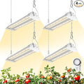 Barrina TX18 1FT LED Grow Light 72W(4 x 18W 360W Equivalent) High PPFD Full Spectrum with 660nm Red LED Hang Grow Light from Seed to Flower with On/Off Switch Mechanical Timer Linkable 4 Packs