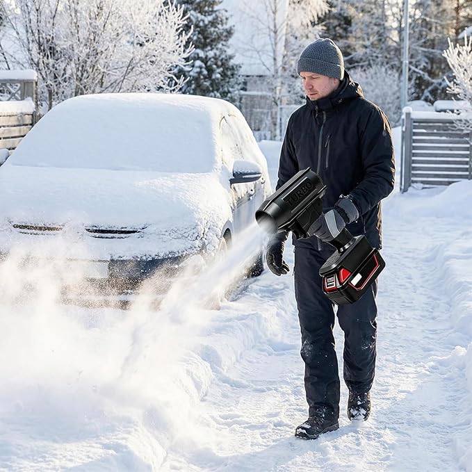 2026 New Storm Cordless Jet Blower 2.0Upgraded High Power Jet Air Blower Car Dryer160000 RPM 200 MphPortable Handheld Turbo Leaf Blowerfor Car Patio Snow Dust (for Bosch)