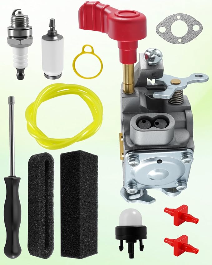 Carburetor Fit for MTD 753-08517 41BS2BVG799 Troy-Bilt TB27VH TB27BH TB27BEC TB27BVEC Craftsman 316791650 316791770 Leaf Blower Carb Tune Up Kit