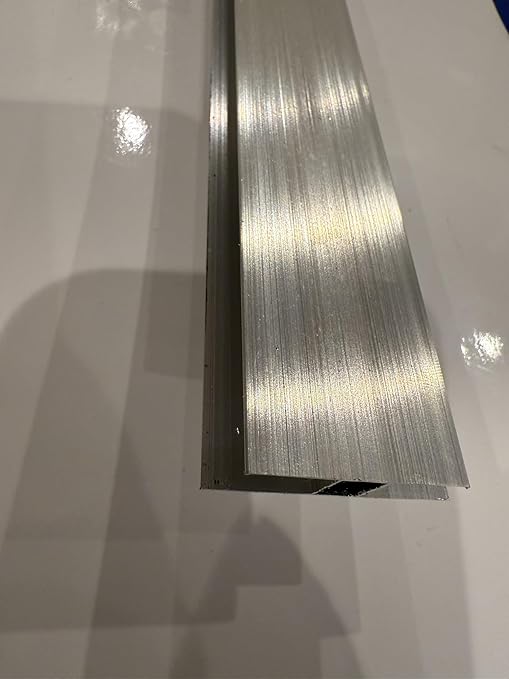 2 Pieces 8mm 8 Feet Long Aluminum h Channel Aluminum h Connector h-Clip Connector Used to Connect Two Pieces 8mm (5/16 inch) Thick Polycarbonate Panels or Any Board Together Silver Color
