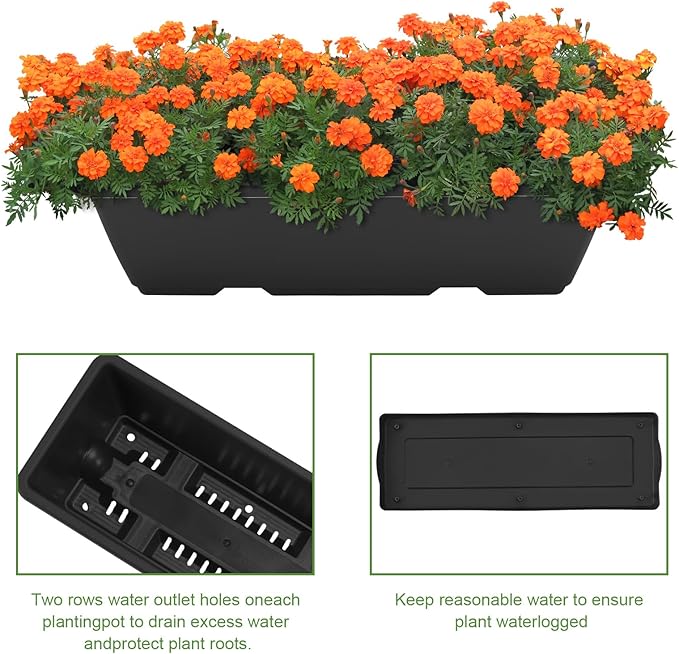 5 Tier Vertical Raised Garden Bed Planter Box Vertical Raised Bed with Drainage Holes for Indoor Outdoor Herbs Flowers Vegetables Plants Black