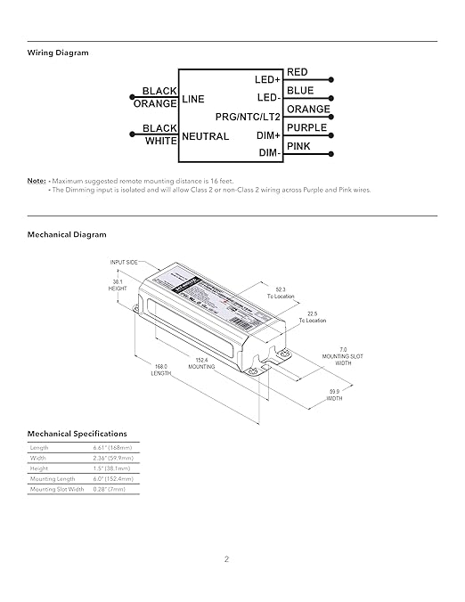 eldoLED | 2743YA OPTOTRONIC®OT 100W 347-480V 800C Programmable LED Driver | Replacement for Osram Driver 79206 New Part# Ot100W/347-480/800C/2DIM/P6