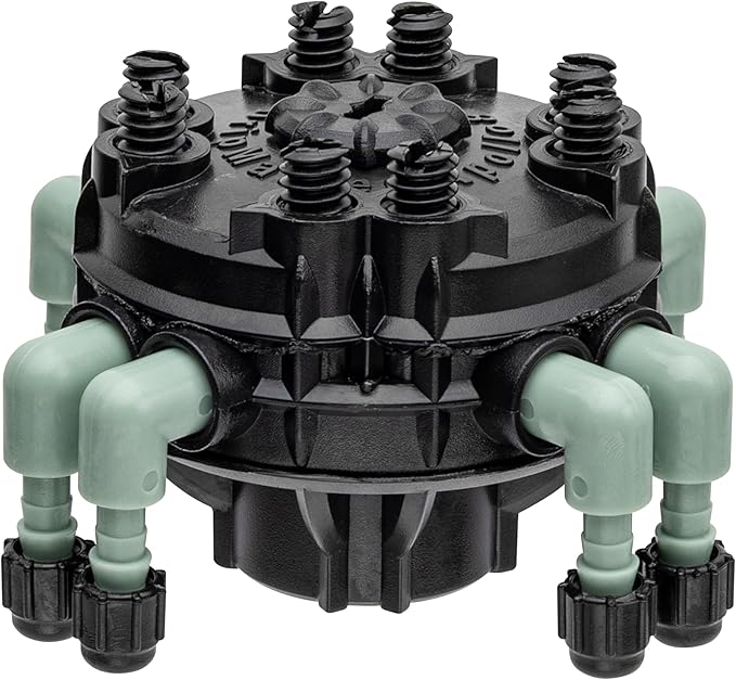 10-Pack Orbit 8-Port Manifold with Adjustable Flow for Irrigation