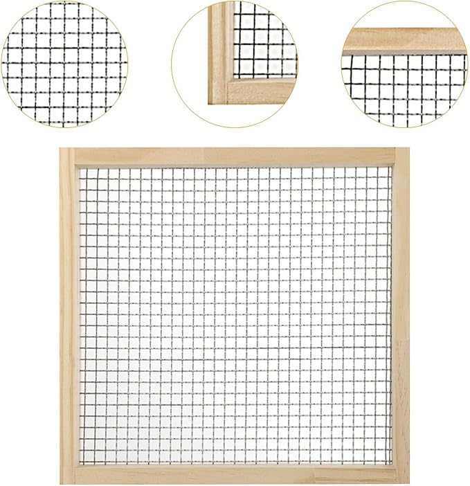 Garden Soil Sifter Sieve Dirt Sifter Gardening Tool Garden Soil Mesh for Home Yard Hole Diameter 5mm