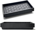 20 Pack Shallow 1020 Trays No Holes Heavy Duty Reusable Seed Starter Flat Seedling Tray for 72/128 Cell Plug Tray Transplant Microgreen &amp Seed Germination (21×11 1.6 Deep TD538)