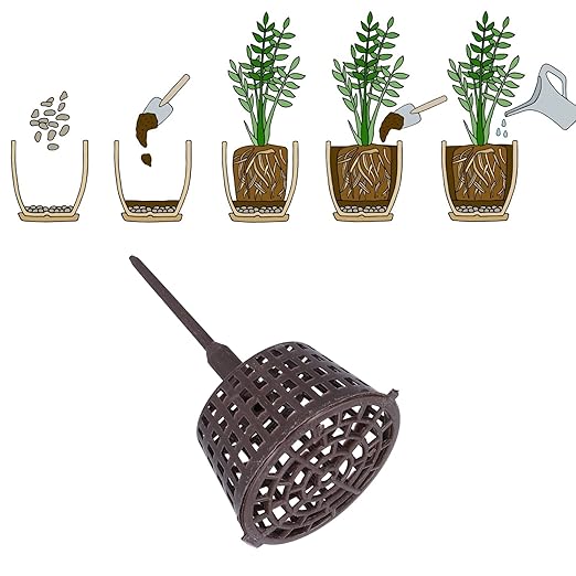 Bonsai Fertilizer Basket20Pcs Plastic Bonsai Fertilizer Box with Lid Garden Planting Fertilization Mesh Baskets for Orchid Bonsai Potted Plants